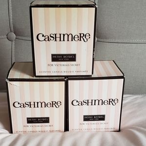3 Victoria's Secret Henri Bendel Cashmere Candles